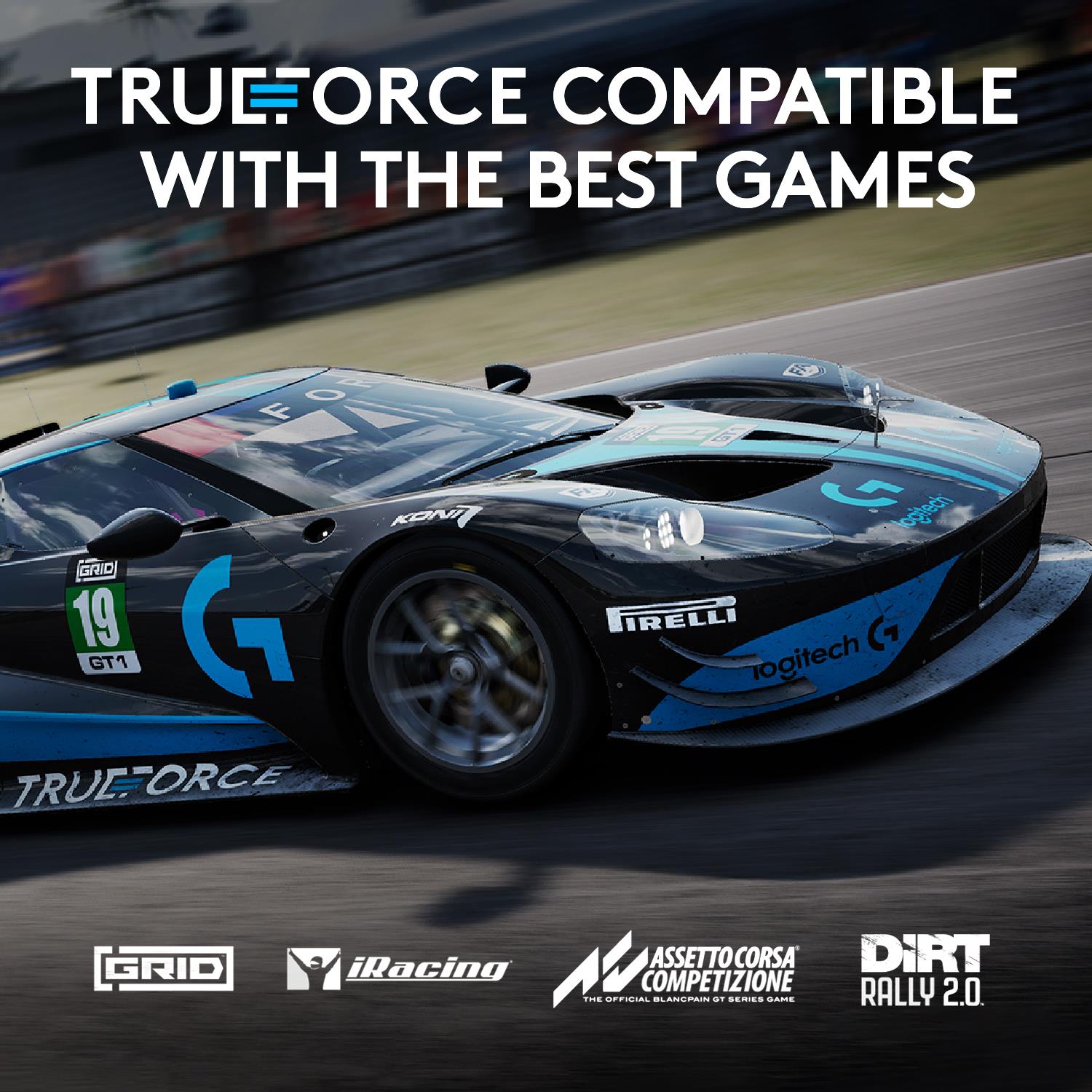 Logitech G923 TRUEFORCE Racing Wheel and Pedals for Xbox One & PC