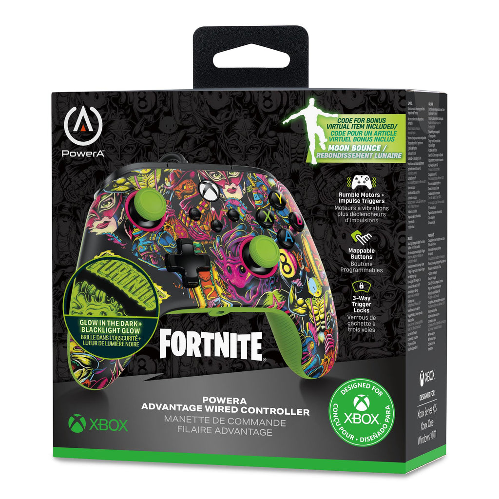 PowerA Advantage Wired Controller for Xbox Series X|S - Fortnite Glow