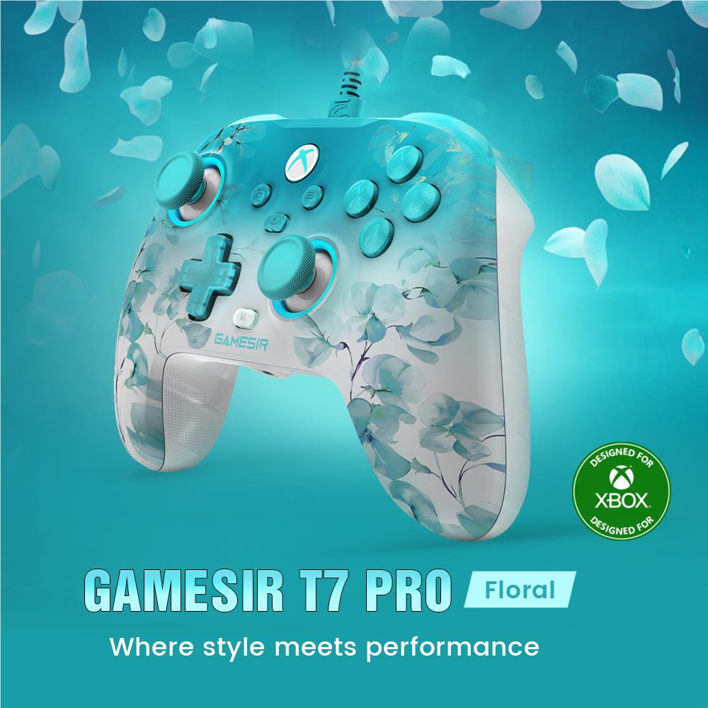 GameSir T7 Pro Wired Controller for Xbox (Floral)